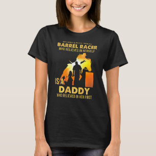 T-shirt Barrel Racer Papa De Barrel Horse Racer Racer Fill