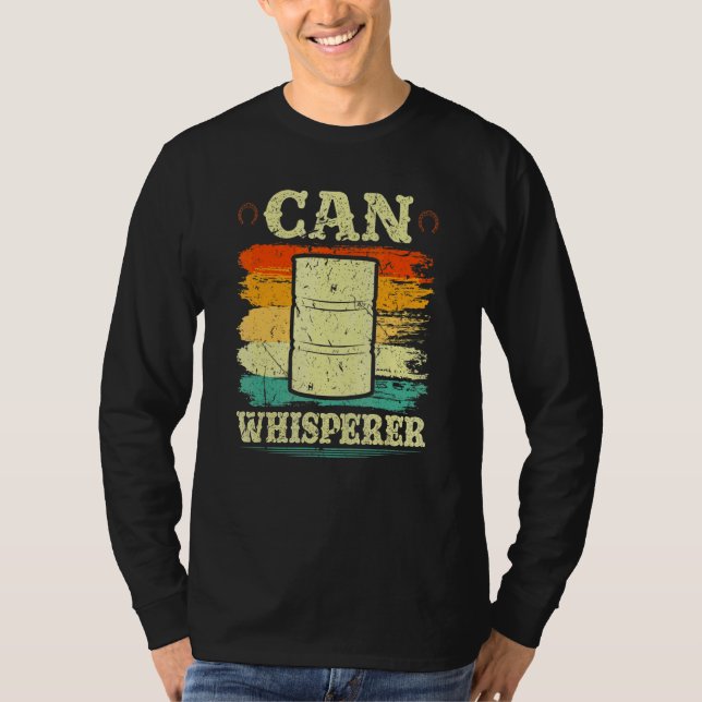 T-shirt Barrel Racing Can Whisperer Retro Rodeo Barrel Rac (Devant)