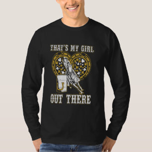T-shirt Barrel Racing Papa C'Est Ma Fille Là-Bas Pour Rod