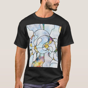 T-shirt Barres arc-en-ciel, unité en vitrail