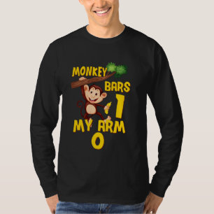 T-shirt Barres Brown de singe 1 Mon bras 0 Afrique Wildlif