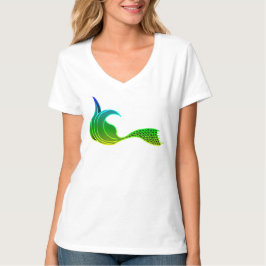 T-shirt Barres de sirène verte