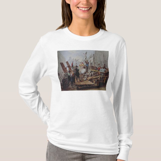 T-shirt Barricades dans le Stephansplatz, Vienne, 1848 (Devant)