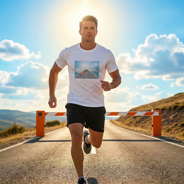 T-shirt Barrière rouge et blanche Accès bloqué (Créateur téléchargé)