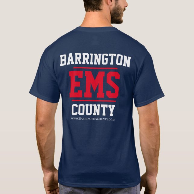 T-shirt Barrington County EMS Classic  (Dos)