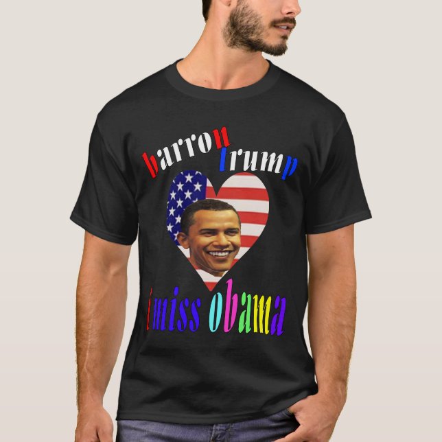 T-shirt barron trump je manque obama (Devant)