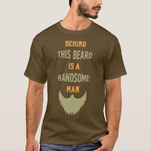 T-shirt Bart Derrière cette barbe est un homme beau