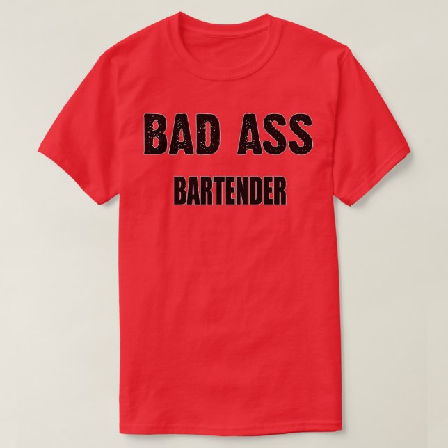 T-shirt Bartender Awesome Looks Anniversaire Noël Funky 3 (Design devant)