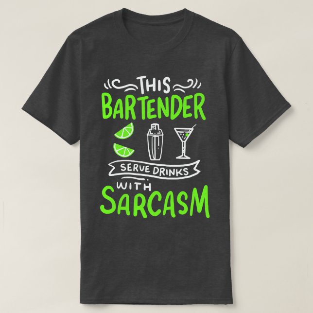 T-shirt Bartender Funny Bartender (Design devant)