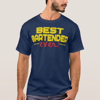 T-shirt Bartender Meilleur barman Ecouter drôle barman 3