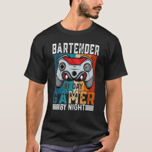 T-shirt BARTENDER Par Joueur Jour par Mème de nuit pour le