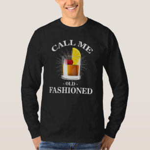 T-shirt Bartender Vintage Appelez-moi vieux mode Whisky Dr