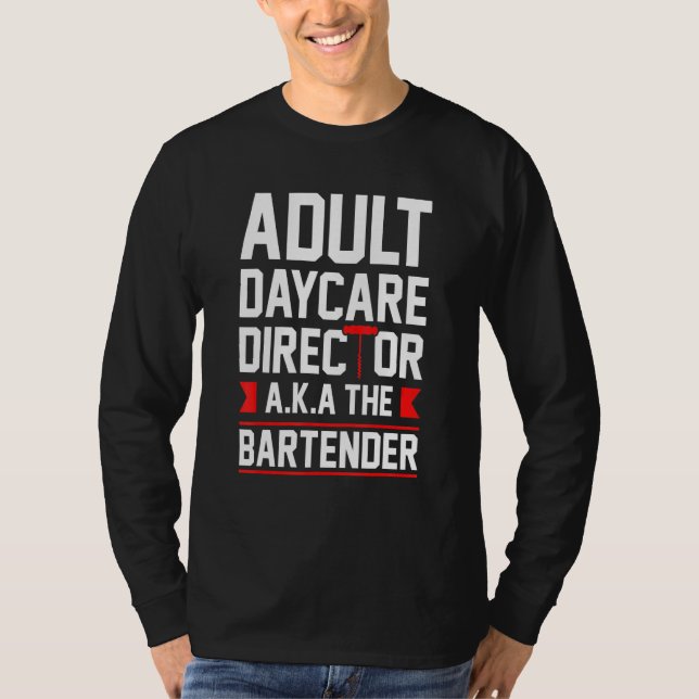 T-shirt Bartending Adolescent Garderie Aka The Bartende (Devant)