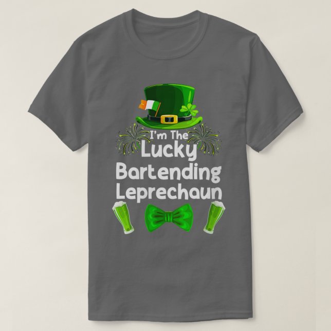 T-shirt Bartending Leprechaun St Patrickx27S Jour Bartende (Design devant)