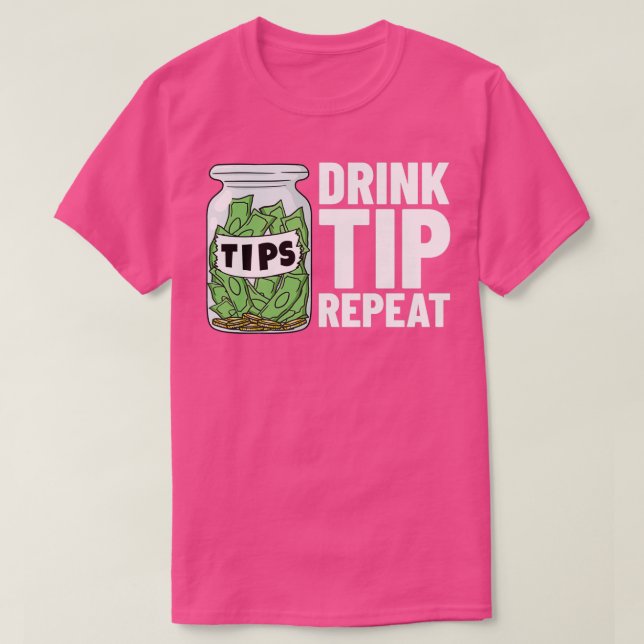 T-shirt Bartending Tip Arrière-barman 2 (Design devant)