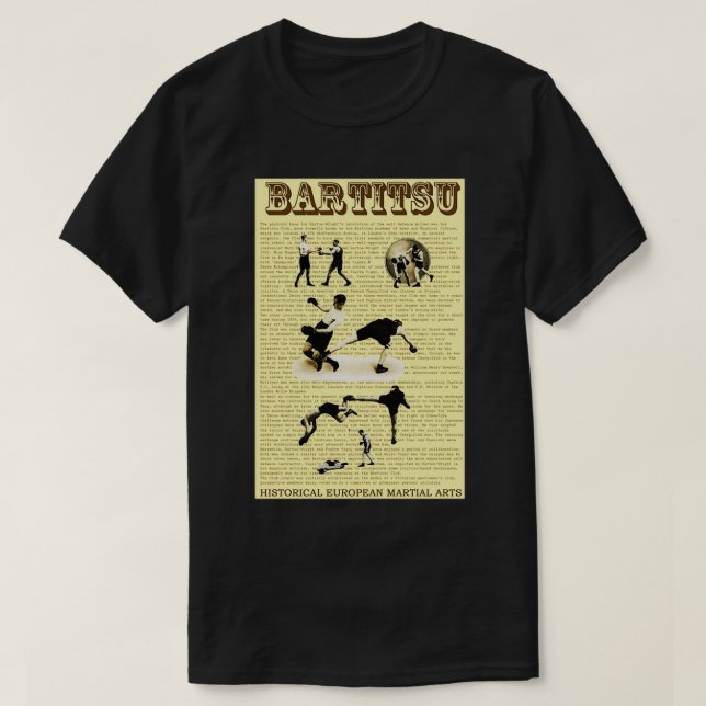 T-shirt BARTITSU Historique Arts Martiaux Européens (Design devant)