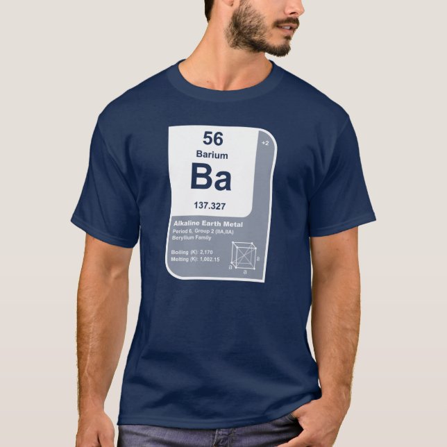 T-shirt Baryum (Ba) (Devant)