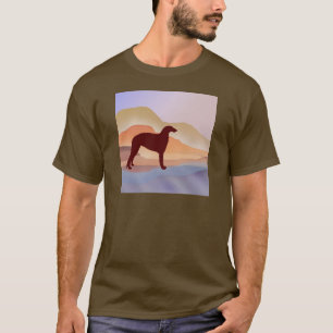 T-shirt Barzoï de mirage de montagne
