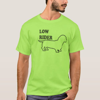 T-shirt Bas cavalier, chien de Weiner