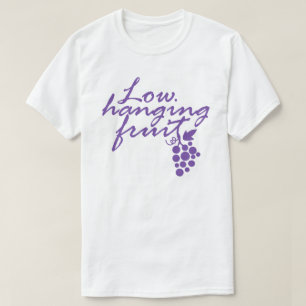T-shirt Bas vignoble accrochant de cadeau d'amateur de vin