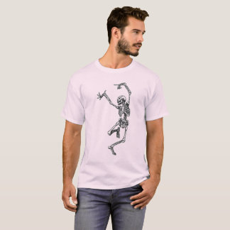 T-shirt basc pour homme de squelette de danse vint