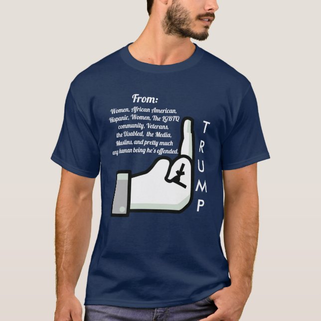 T-shirt Basculement de l'oiseau et de la chemise de Donald (Devant)
