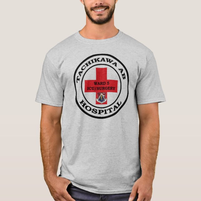 T-shirt base aérienne de Tachikawa Hospital ICU/SURGERY (Devant)