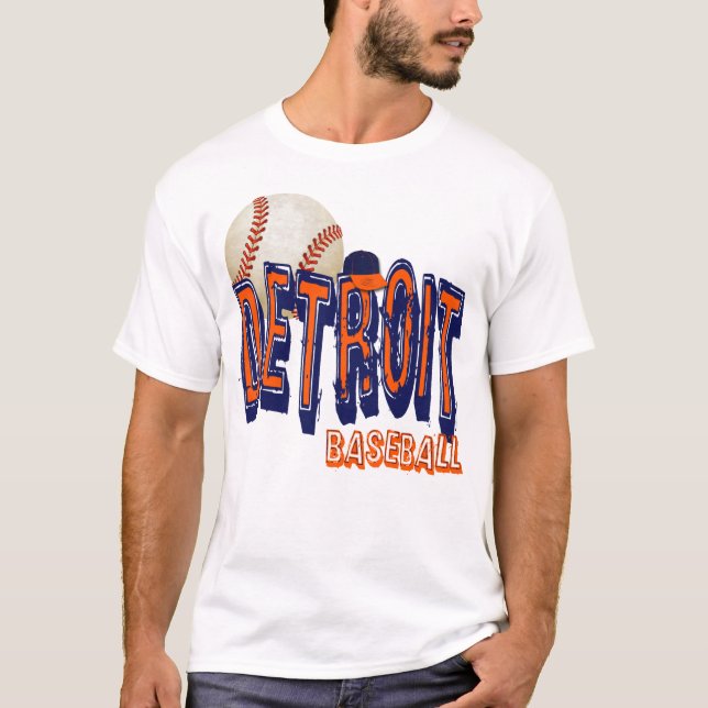 T-SHIRT BASE-BALL DE DETROIT (Devant)