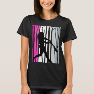 T-shirt Base-reine de baseball féminin 26e anniversaire So