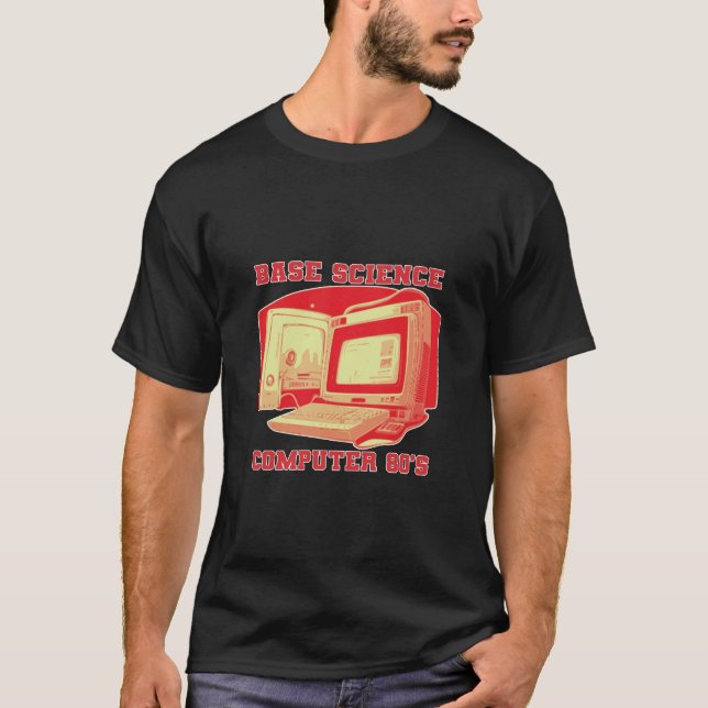 T-shirt Base Science Computer années 1980 (Devant)