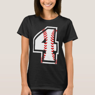 T-shirt Baseball 4e anniversaire pour 4 ans Toddler K