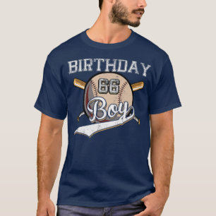 T-shirt Baseball 66e fête d'anniversaire 66 ans Baseball