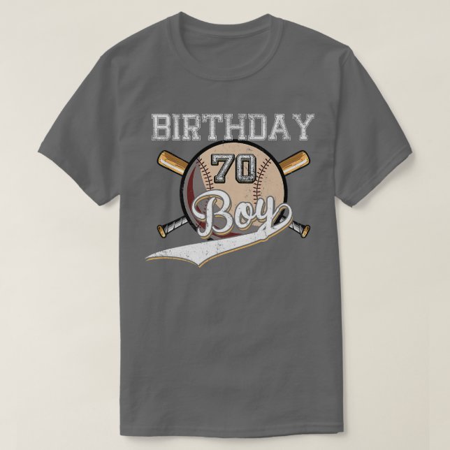 T-shirt Baseball 70e fête d'anniversaire 70 ans Baseball (Design devant)
