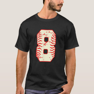 T-shirt Baseball 8e anniversaire 8 ans Boy Ball Numéro