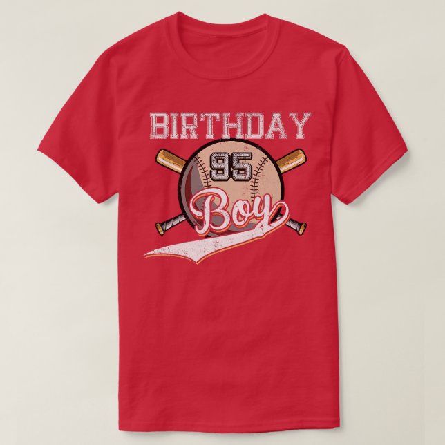 T-shirt Baseball 95e fête d'anniversaire 95 ans Baseball (Design devant)