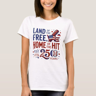 T-Shirt Baseball America 250 4 juillet 2026