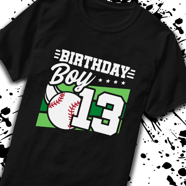 T-shirt Baseball Anniversaire 13 ans Garçon 13e anniversai (Créateur téléchargé)