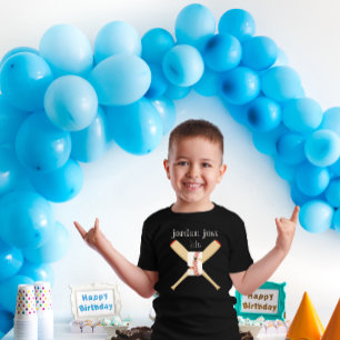 T-shirt baseball Anniversaire Nom