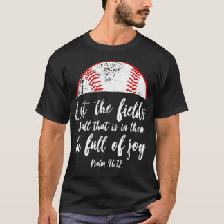 T-shirt Baseball Bible Verse mignon Christian Psalm 96 Cad