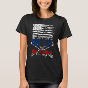 T-shirt Baseball Cheer Maman Il N'Aime Que Sa Chatte Et So