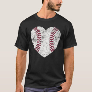 T-shirt Baseball Coeur Amusant Maman Papa Hommes Femmes So