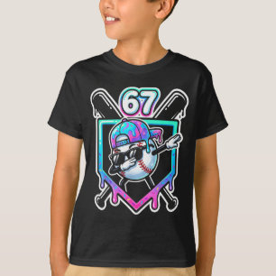T-shirt Baseball Crème Glacée Drip 67 Joueur Dabbing Six S