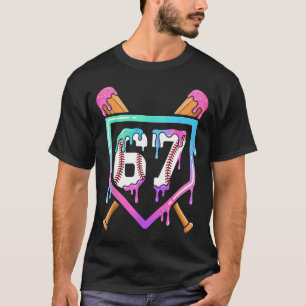 T-shirt Baseball Crème Glacée Drip 67 Joueur Dabbing Six S