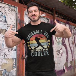 T-shirt Baseball Dad Like a Regular Dad But Cooler Funny