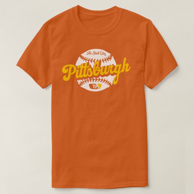 T-shirt Baseball de Pittsburgh (Design devant)
