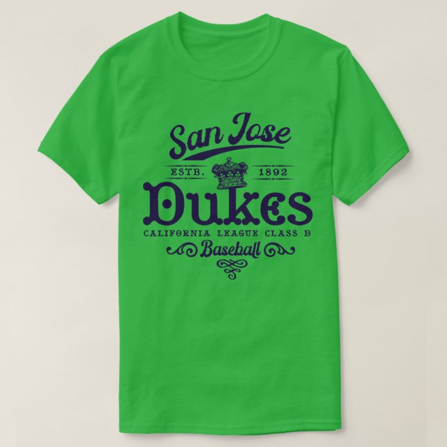 T-shirt Baseball de San Jose Dukes (Design devant)
