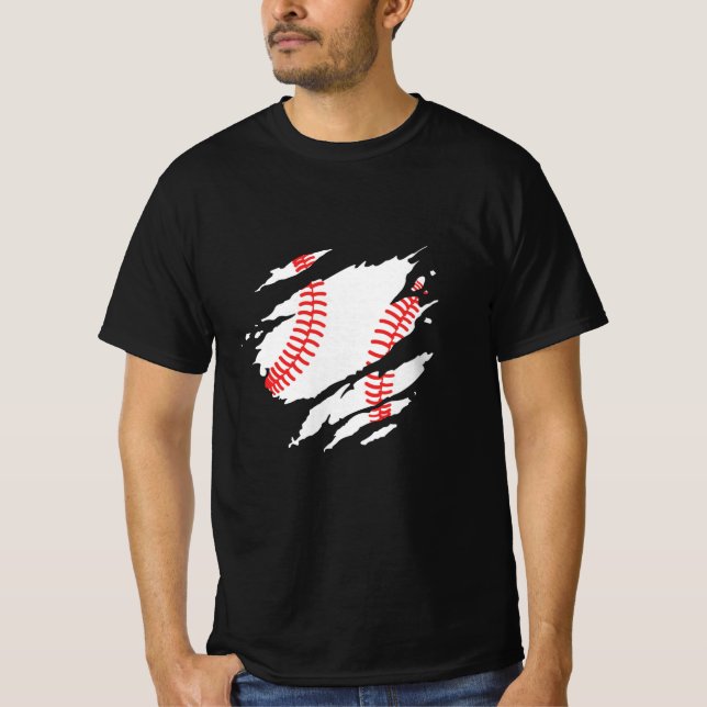 T-shirt Baseball déchiré déchiré déchiré | Baseball Cool (Devant)