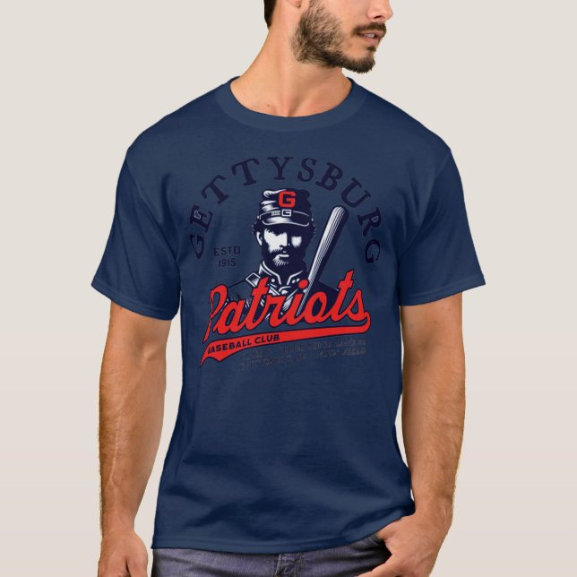 T-shirt Baseball des Patriotes de Gettysburg - 1915 (Devant)