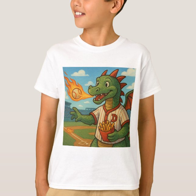 T-shirt Baseball Dragon (Devant)