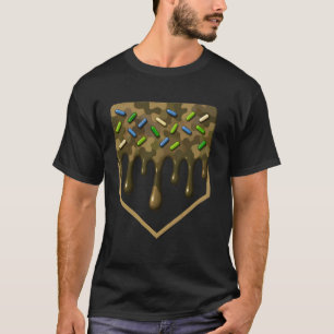 T-shirt Baseball Drip Camo Plaque de Base Garçons Sports C